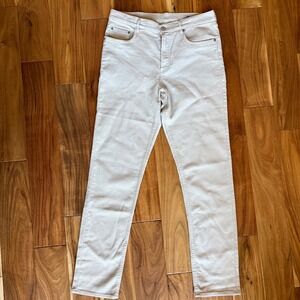 Faherty Stretch Terry 5-Pocket Pants Stone Beige Mens 33x32 MBF2437-STN